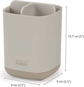 Бежова пластмасова стойка за четки за зъби EasyStore – Joseph Joseph