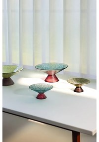 Червенo-синя стъклена купа купа за плодове ø 15 cm Bonbon – Hübsch