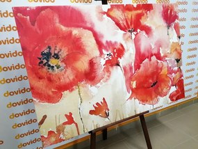 Картина на платно – Червени макове на поле