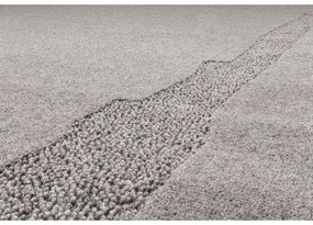 Сив вълнен килим 133x190 cm Morphic Rocca – Agnella