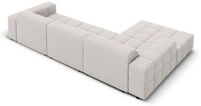 Светлосив ъглов диван (ляв ъгъл) Chicago - Cosmopolitan Design