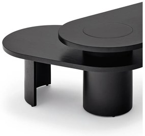 Черна масичка за кафе в пепел 120x50 cm Nori - Teulat