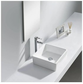 Бял керамичен умивалник , 38 x 38 cm Ubega - Sapho