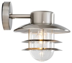 Индустриален стенен аплик стомана IP44 - Shell