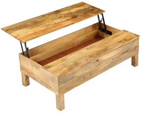 246320 vidaXL Маса за кафе от мангово дърво масив, 110x55x35 cм