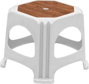 С stool Desia от полипропилен в бял цвят 35x35x32см.