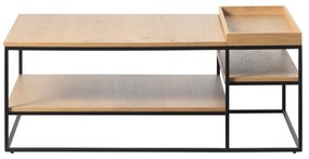 Масичка за кафе в естествен цвят 70x120 cm Rivoli – Unique Furniture