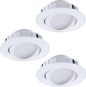 Eglo 95857 - Комплект от 3 димируеми вградени LED осветителни тела PINEDA LED/5,5W/230V
