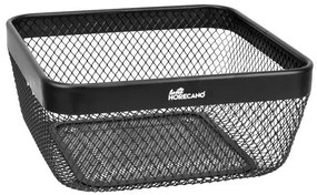 Horecano - Метален панер квадратен 24,5x24,5xh11см MATT BLACK HOME-(KM026A)