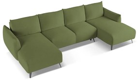 Зелен ъглов диван Malie – Makamii