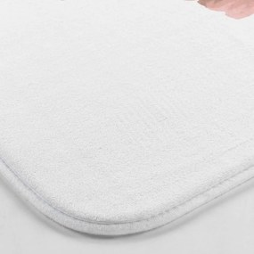 Бяло-розов килим за баня WC 45x45 cm Jayana – douceur d'intérieur