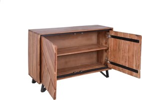 Шкафче от масивна акация в естествен цвят 120x78x40 cm Ambala – Interia Home &amp; Living