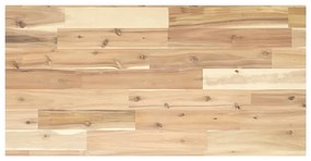 3279399 vidaXL Плаващ рафт 100x40x2 см необработено масивно дърво акация