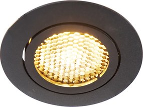 Интелигентно вградено място черно вкл. WiFi GU10 регулируемо - Ude Honey