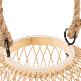 Рустикална настолна лампа за външна употреба от ратан - Calamus