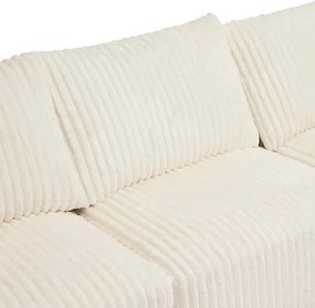 Компресиран ъглов диван atmosphera Solka, 254 cm,Кордурой - Слонова Кост