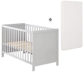 Светлосиво детско легло 60x120 cm - Roba