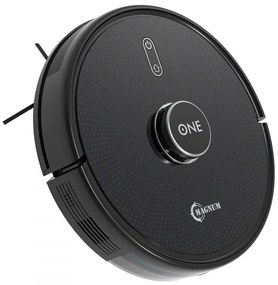 Прахосмукачка робот MAGNUM ONE, 30 W, 2700 Pa, Сухо и мокро почистване, 3-степенна филтрация, Wi-Fi, Гласов контрол, Черен