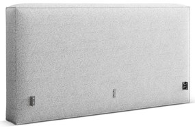 Светлосива тапицирана табла за легло 229x100 cm Olivia – Micadoni