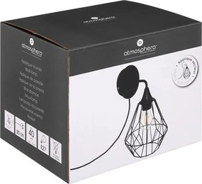 Лампа за стена atmosphera Flave, 19 cm, Метал, Черен