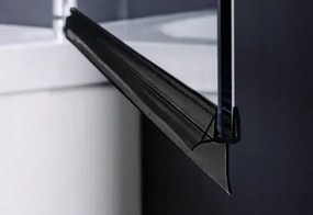 Долно уплътнение за душ кабина 6-8 мм Rea Black