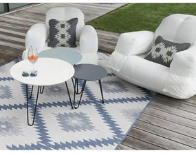 Синьо-кремав килим на открито , 80 x 150 cm Malibu - NORTHRUGS