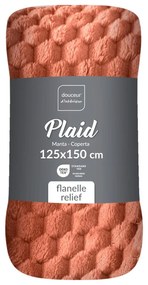 Теракотено одеяло от микрофланела 125x150 cm Mini Frosty – douceur d'intérieur