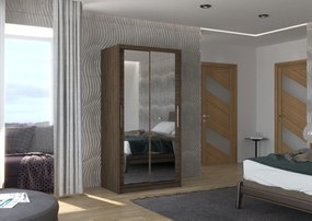 Гардероб Nubia 100 Sliding-Sokolati