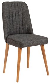Трапезен стол от антрацитно кадифе Stormi Sandalye - Kalune Design