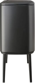 Кош за боклук Brabantia Bo Touch 1008857, 3x11 л, Плавно и безшумно отваряне, Голям отвор, Тъмносив