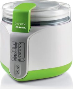 Уред за сирена и кисело мляко Ariete B-CHEESE 0615/00, 500W, 2 л, 6 програми, 90C, 6 индикатора, Бял/зелен