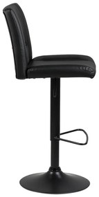 Черен бар стол с регулируема височина Sylvia - Actona