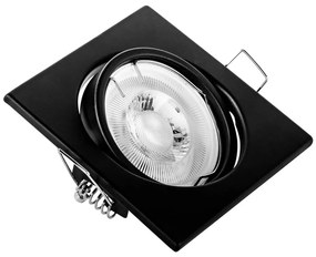 Вградено осветително тяло 1xGU10/MR16/10W/230V 9x9 cm черно