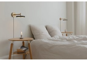 Черна LED затъмняваща се стенна лампа ø 15 cm Asteria Wall Short – UMAGE