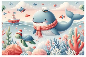 Картина на платно – Капитан кит и костенурка