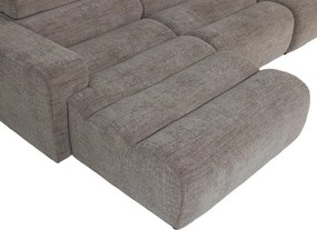 Сив позициониране ъглов диван (десен ъгъл/с лежанка) Novi – WOOOD