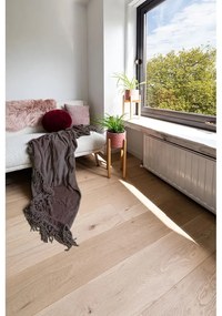 Тъмнокафяво каре Flanelo, 170 x 130 cm - Tiseco Home Studio