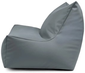 Тъмносин пуф от изкуствена кожа Icy Sofa – So Soft?