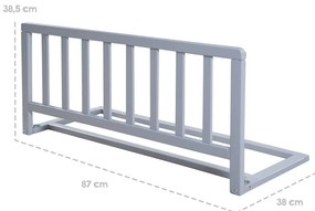 Сива преграда за легло – Roba