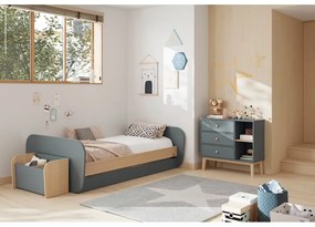 Детска библиотека сиво-зелена 70x42x35 cm Esteban – Marckeric