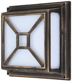 RABALUX Дариус 8190, градинска лампа, антично злато, E27, 2x60W, IP54 - 8190