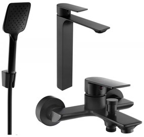 Mexen Alexa R62 вана комплект, черен - 71213R62-70