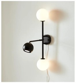 Черна стенна лампа, височина 60 cm Beside - Markslöjd