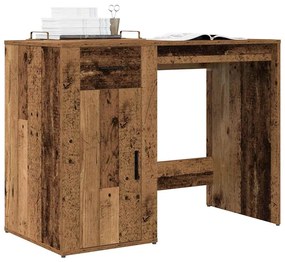 857099 vidaXL Бюрото от старо дърво 100x49x75 cm Инженерна дървесина