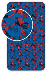 Детски памучен чаршаф Spiderman, 90 x 200 cm - Jerry Fabrics