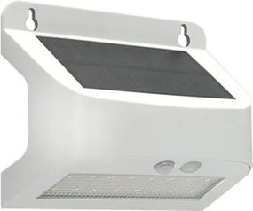LED соларна стенна лампа със сензор SOLTO LED/6W/3,7V 4000K IP54 2400 mAh бяла