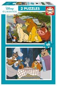 Комплект от 2 Пъзела Disney Lion King and Lady and the Tramp 48 Части