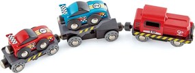 Hape - Дървено влакче автовоз H3735