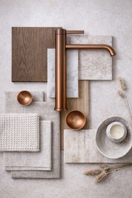 Смесител за баня Rea Rivo Brush Copper