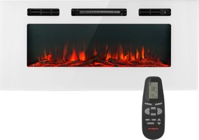 Klarstein Galeras електрическа стена и вграден камина 1800 W LED 3 цвята таймер